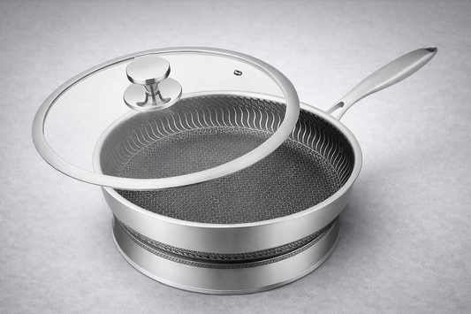 Poêle inox antiadhésive AURO – Tous feux